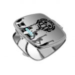 مرآة جيب صغيرة مربعة بتصميم وداع الأميره فيفي ون بيس