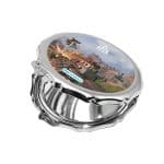 مرآة جيب صغيرة مزخرفة بتصميم أبيكس ليجندز سلاح