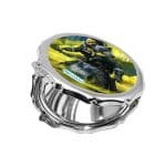 مرآة جيب صغيرة مزخرفة بتصميم أبيكس ليجندز كوستيك