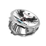 مرآة جيب صغيرة مزخرفة بتصميم أساسنز كريد الجناح الأسود