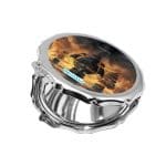 مرآة جيب صغيرة مزخرفة بتصميم أساسنز كريد بلاك فلاغ