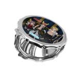 مرآة جيب صغيرة مزخرفة بتصميم أعضاء فيري تيل