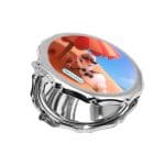 مرآة جيب صغيرة مزخرفة بتصميم اجازه أولاف