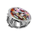 مرآة جيب صغيرة مزخرفة بتصميم الاحتفال مع كل الانميات