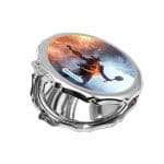 مرآة جيب صغيرة مزخرفة بتصميم الاستعداد للمعركة  باتلفيلد