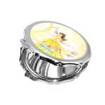 مرآة جيب صغيرة مزخرفة بتصميم الاميرة بيلا فيلم الجميلة والوحش