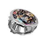 مرآة جيب صغيرة مزخرفة بتصميم الشخصيات المخيفه كل الانميات