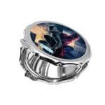 مرآة جيب صغيرة مزخرفة بتصميم الشر يسيطرعلى سبايدر مان