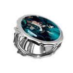 مرآة جيب صغيرة مزخرفة بتصميم الشقيقان ضد قاتل الشياطين