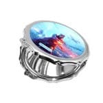 مرآة جيب صغيرة مزخرفة بتصميم الفتاة المحاربة باتلفيلد 1