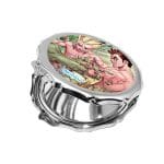 مرآة جيب صغيرة مزخرفة بتصميم اوكي تايجو دكتور ستون