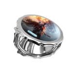 مرآة جيب صغيرة مزخرفة بتصميم باتلفيلد 1