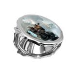 مرآة جيب صغيرة مزخرفة بتصميم باتلفيلد 1 الدبابه الصغيره