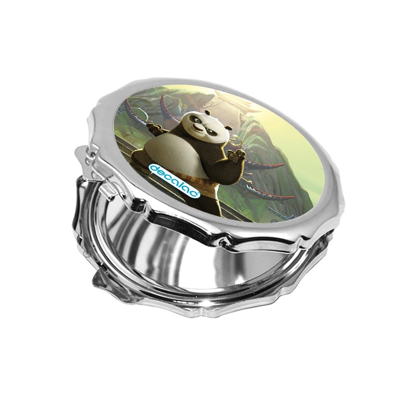 مرآة جيب صغيرة مزخرفة بتصميم بو كونغ فو باندا مرآة جيب صغيرة مزخرفة بتصميم بو كونغ فو باندا