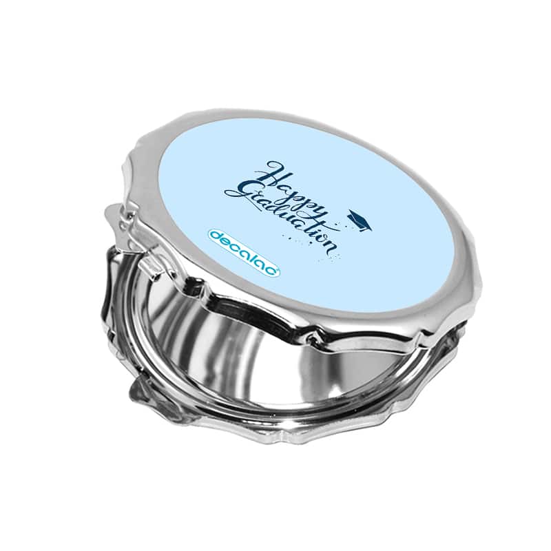 مرآة جيب صغيرة مزخرفة بتصميم تخرج مرآة جيب صغيرة مزخرفة بتصميم تخرج