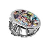 مرآة جيب صغيرة مزخرفة بتصميم جنون الانميات