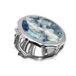 مرآة جيب صغيرة مزخرفة بتصميم جينز