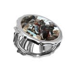 مرآة جيب صغيرة مزخرفة بتصميم حرب بحريه أساسنز كريد