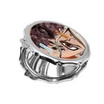 مرآة جيب صغيرة مزخرفة بتصميم دكتور ستون