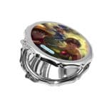 مرآة جيب صغيرة مزخرفة بتصميم ذكريات الطفولة ون بيس