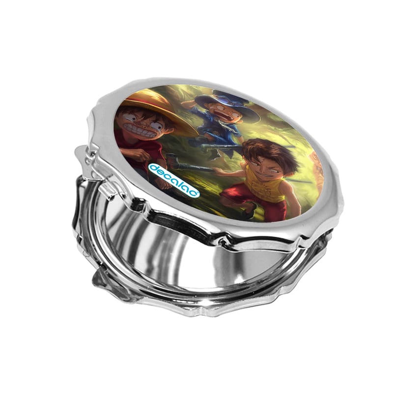 مرآة جيب صغيرة مزخرفة بتصميم ذكريات الطفولة ون بيس مرآة جيب صغيرة مزخرفة بتصميم ذكريات الطفولة ون بيس