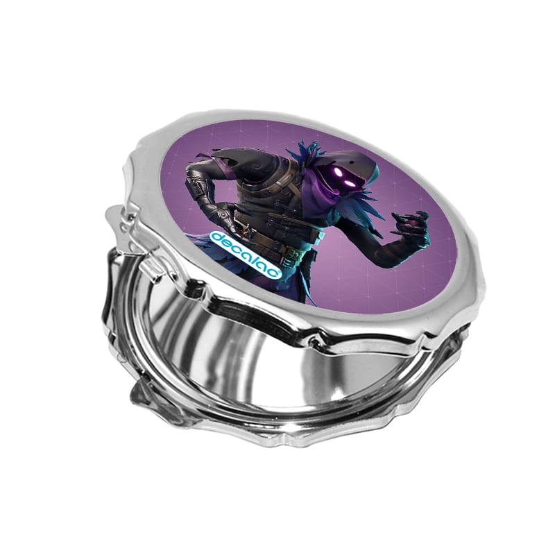 مرآة جيب صغيرة مزخرفة بتصميم  رافين فورتنايت مرآة جيب صغيرة مزخرفة بتصميم  رافين فورتنايت