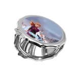 مرآة جيب صغيرة مزخرفة بتصميم رحلة مائية آنا أولاف