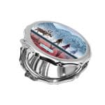 مرآة جيب صغيرة مزخرفة بتصميم رحله الاصدقاء