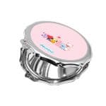 مرآة جيب صغيرة مزخرفة بتصميم شخصيات BT21 المحبوبة