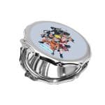 مرآة جيب صغيرة مزخرفة بتصميم شخصيات ناروتو وهم صغار