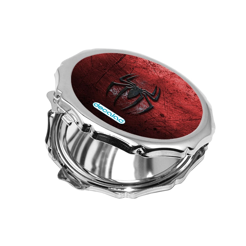 مرآة جيب صغيرة مزخرفة بتصميم شعار سبايدرمان مرآة جيب صغيرة مزخرفة بتصميم شعار سبايدرمان