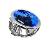 مرآة جيب صغيرة مزخرفة بتصميم قتال رافين فورتنايت