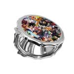 مرآة جيب صغيرة مزخرفة بتصميم قتال كل الانميات