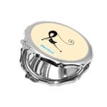 مرآة جيب صغيرة مزخرفة بتصميم قطه كرتونيه