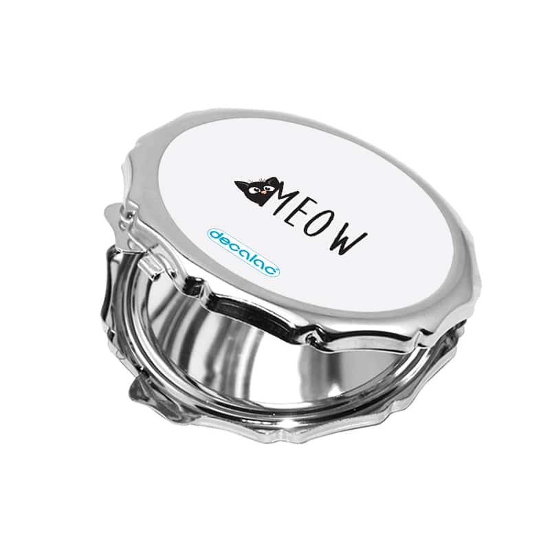 مرآة جيب صغيرة مزخرفة بتصميم قطه لطيفه مرآة جيب صغيرة مزخرفة بتصميم قطه لطيفه