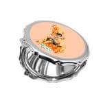 مرآة جيب صغيرة مزخرفة بتصميم قوة إيس من ون بيس