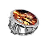 مرآة جيب صغيرة مزخرفة بتصميم قوة كامادو تانجيرو