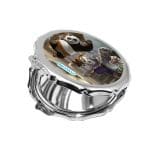 مرآة جيب صغيرة مزخرفة بتصميم كونغ فو باندا