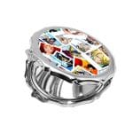 مرآة جيب صغيرة مزخرفة بتصميم لحظات مهمه ون بيس