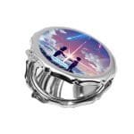 مرآة جيب صغيرة مزخرفة بتصميم لحظه اللقاء انمي أسمك