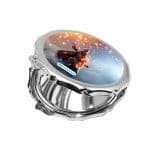 مرآة جيب صغيرة مزخرفة بتصميم لعبة باتلفيلد