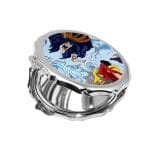 مرآة جيب صغيرة مزخرفة بتصميم لوفي ضد سيزار ون بيس