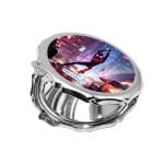 مرآة جيب صغيرة مزخرفة بتصميم مايلز مورالز سبايدر مان