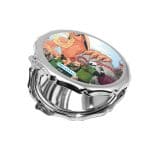 مرآة جيب صغيرة مزخرفة بتصميم ناروتو وضع مضحك