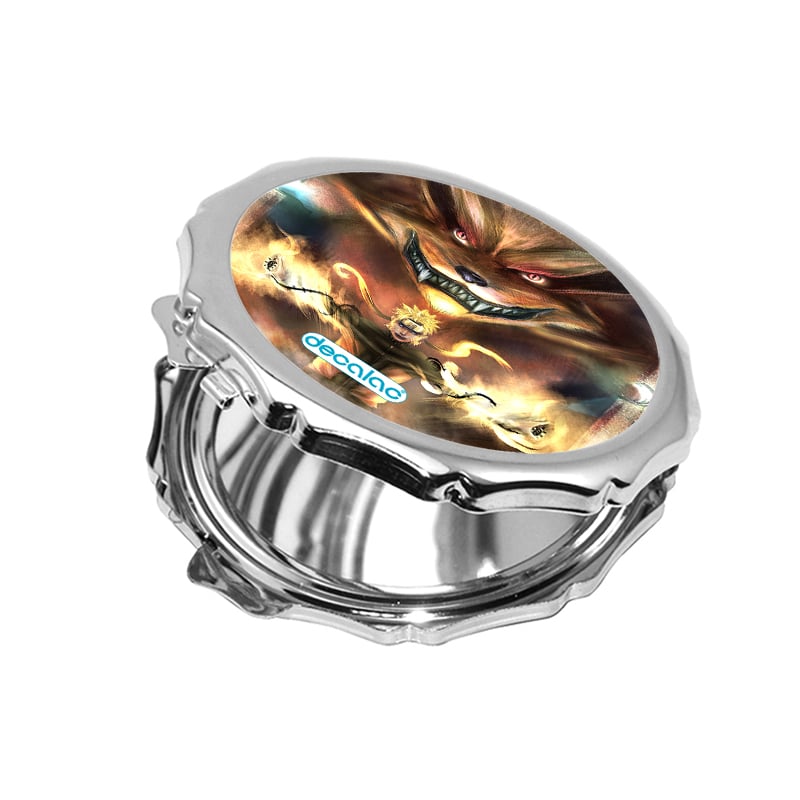 مرآة جيب صغيرة مزخرفة بتصميم ناروتو وكوراما الكيوبي مرآة جيب صغيرة مزخرفة بتصميم ناروتو وكوراما الكيوبي