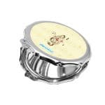 مرآة جيب صغيرة مزخرفة بتصميم نغمة موسيقية جميلة