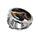 مرآة جيب صغيرة مزخرفة بتصميم نيران معارك كول أوف ديوتي