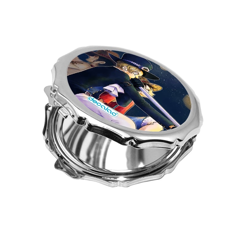 مرآة جيب صغيرة مزخرفة بتصميم وداع إيس ون بيس مرآة جيب صغيرة مزخرفة بتصميم وداع إيس ون بيس