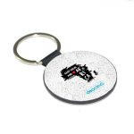 ميدالية مفاتيح دائرية بتصميم أفريقيا