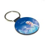 ميدالية مفاتيح دائرية بتصميم إلسا ملكة الثلج
